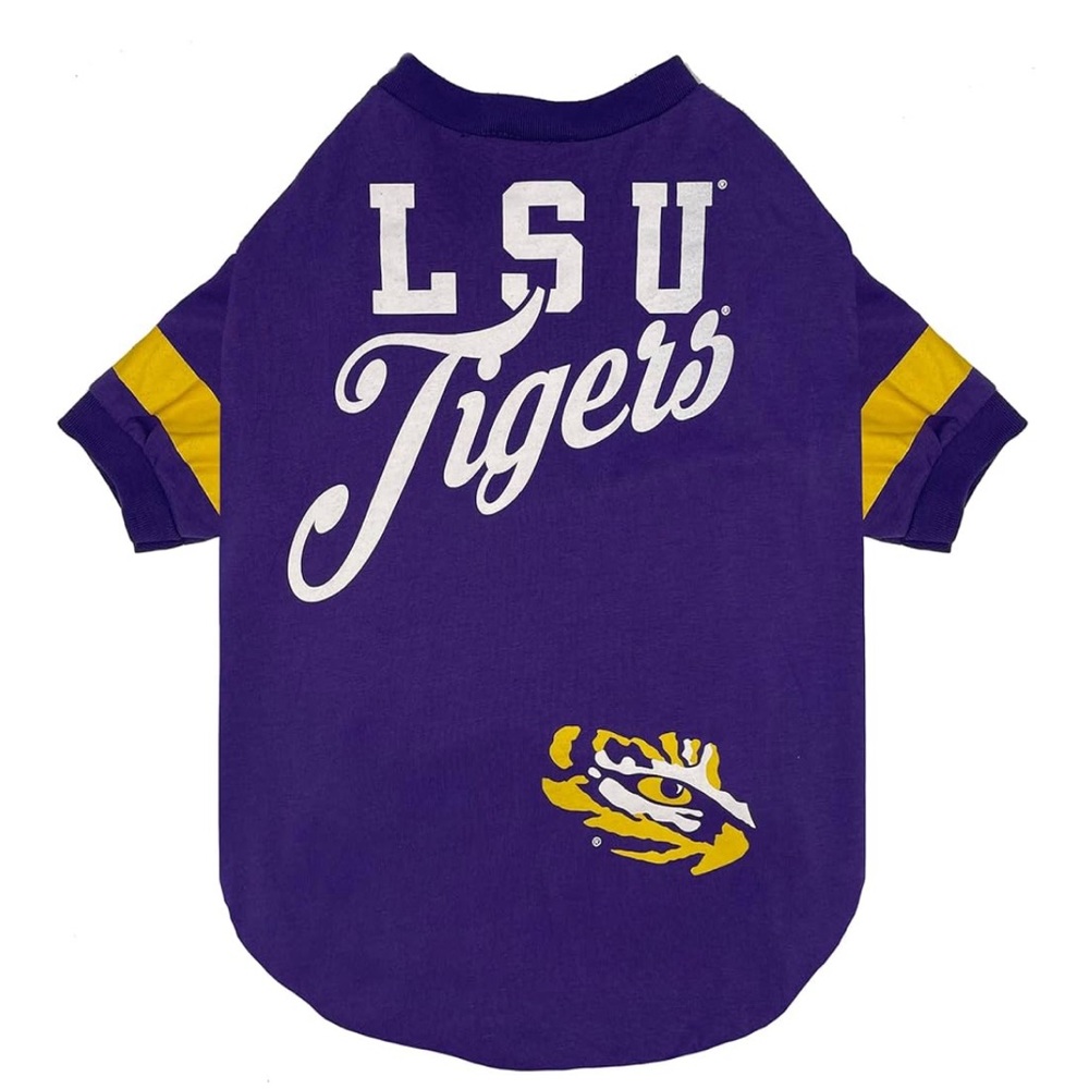 Football 🏈/Basketball🏀NCAA LSU Tigers🐯T-SHIRT for Dogs🐕Sz L